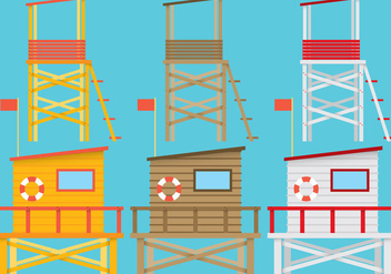 Lifeguard Stands - Kostenloses vector #200887